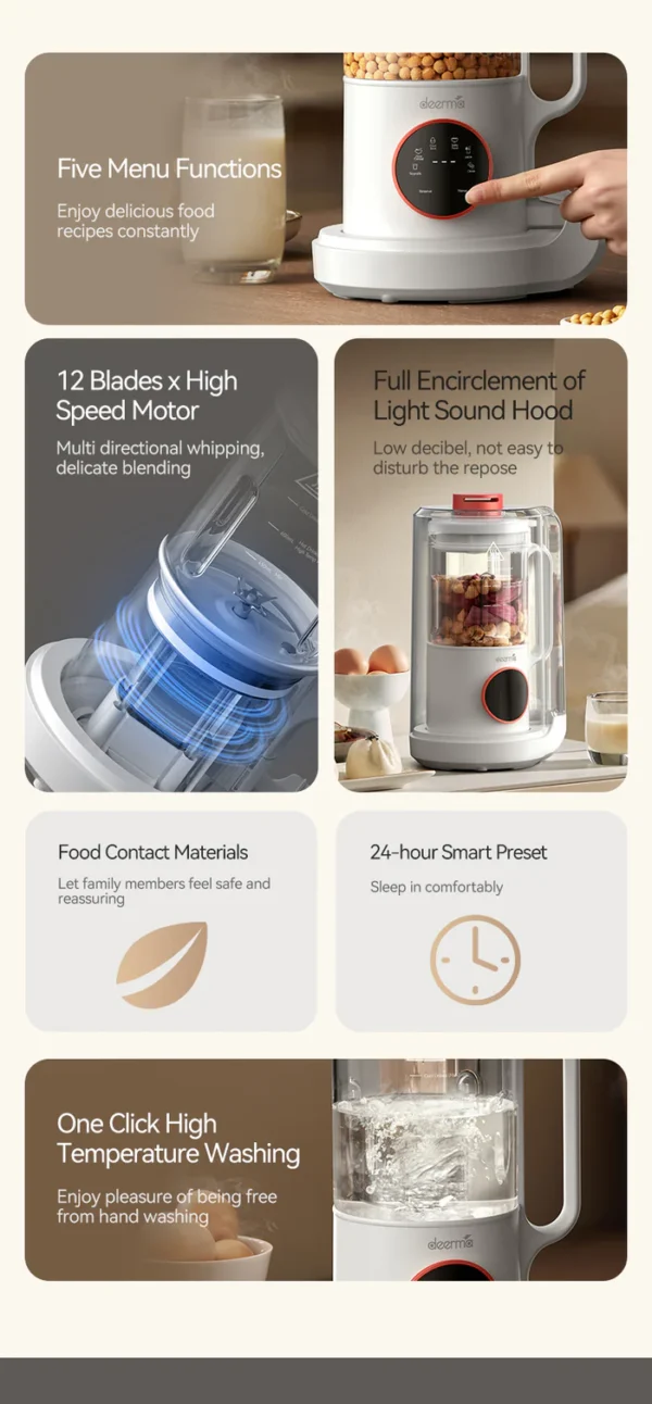 ⁦خلاط الطبخ متعدد الوظائف NU500W - أبيض⁩ - الصورة ⁦3⁩